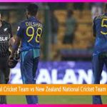 Sri Lanka National Cricket Team vs New Zealand National Cricket Team Match Scorecard